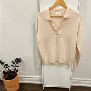 Wilfred Clara Merino Wool Polo Sweater